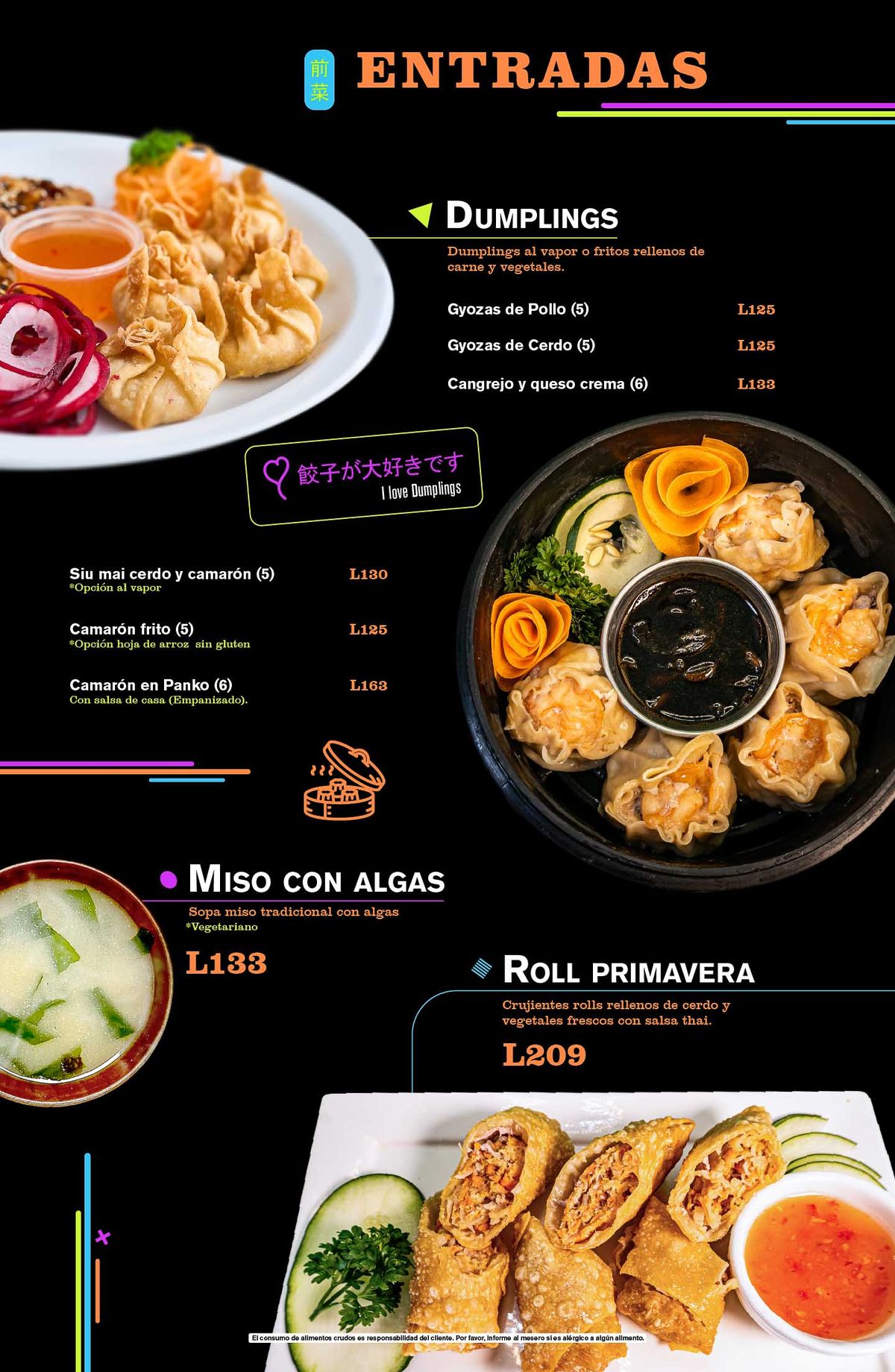 Menú Sushi & Ramen to Go 2