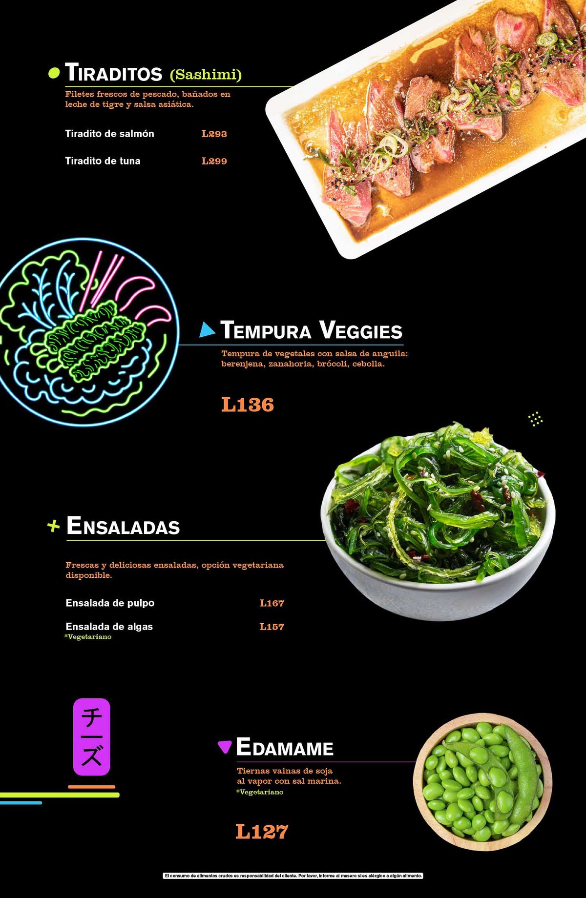Menú Sushi & Ramen to Go 3