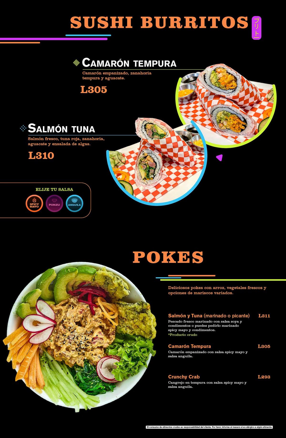 Menú Sushi & Ramen to Go 5