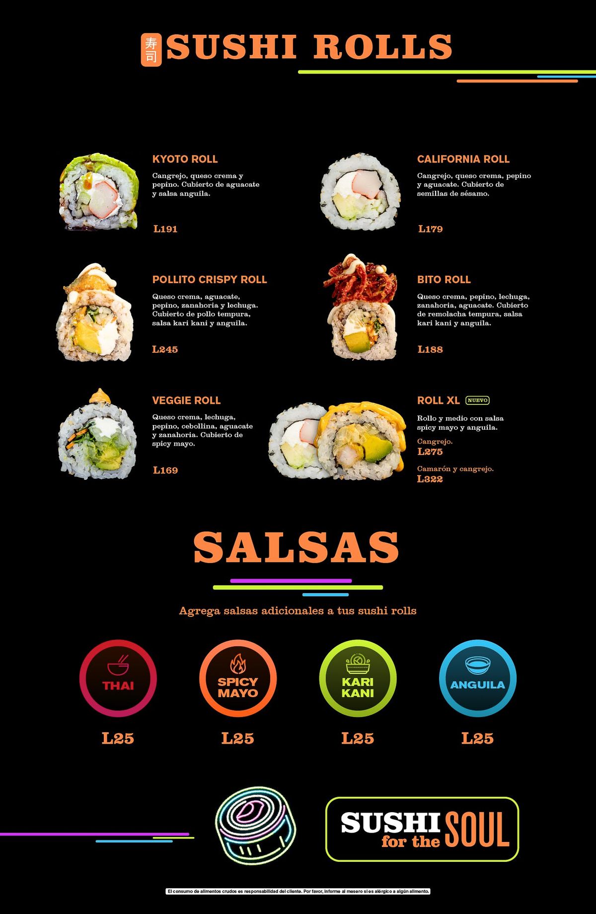 Menú Sushi & Ramen to Go 10